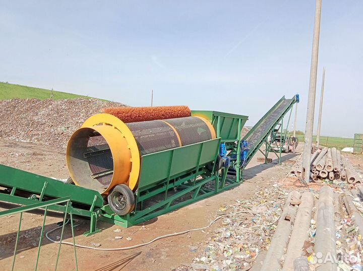 Сортировочный комплекс на базе барабанного грохота