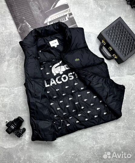 Безрукавка lacoste черная и синяя от 48 до 56