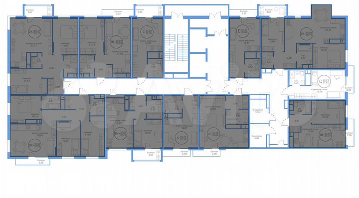 Квартира-студия, 19,7 м², 17/20 эт.
