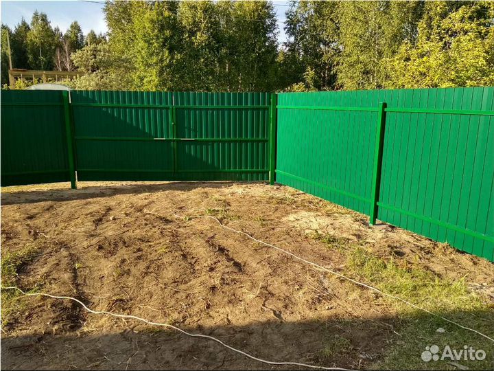 Забор из профнастила