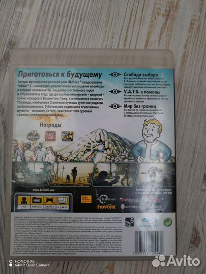 Диски на ps3 Fallout 3