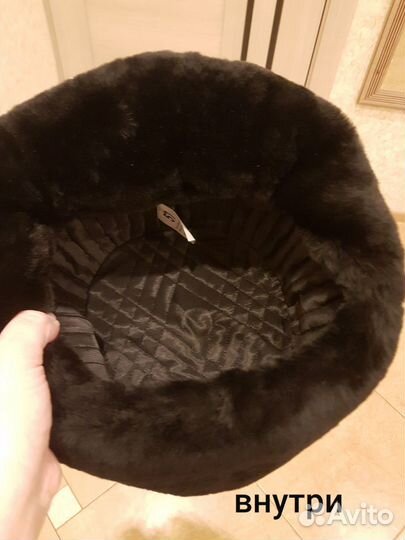 Зимняя меховая шапка из овчины, р. 57
