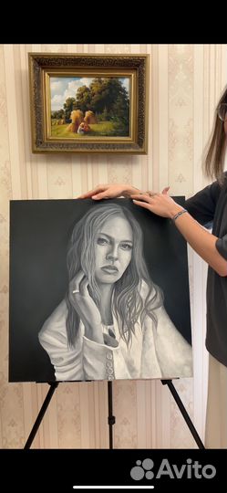Картина маслом портрет
