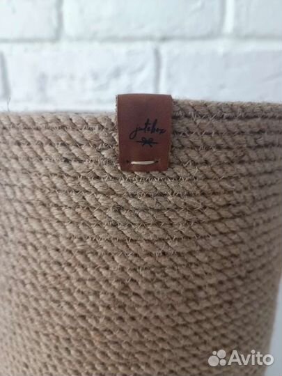 Кашпо из джута