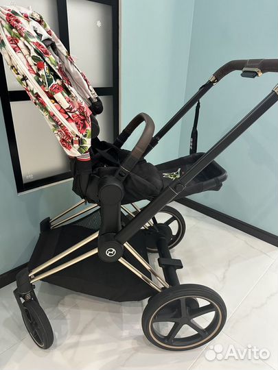 Коляска cybex e-priam 2 в 1 с электроприводом