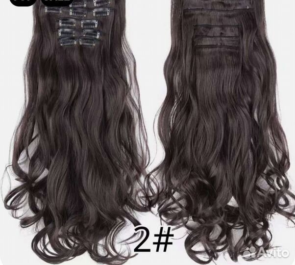 Волосы на заколках