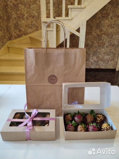 Клубника в шоколаде, наборы, букеты