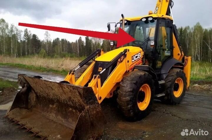 Стекло лобовое замена на погрузчик Jcb 3 CX