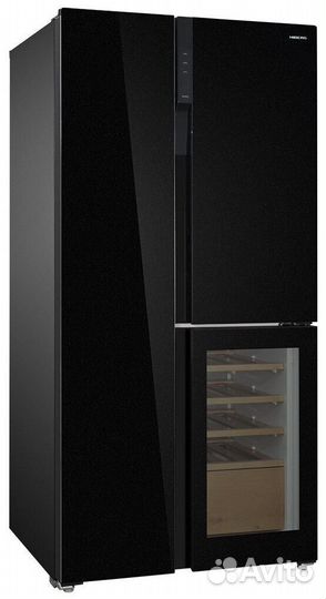 Холодильник hiberg RFS-700DX nfgb inverter Wine