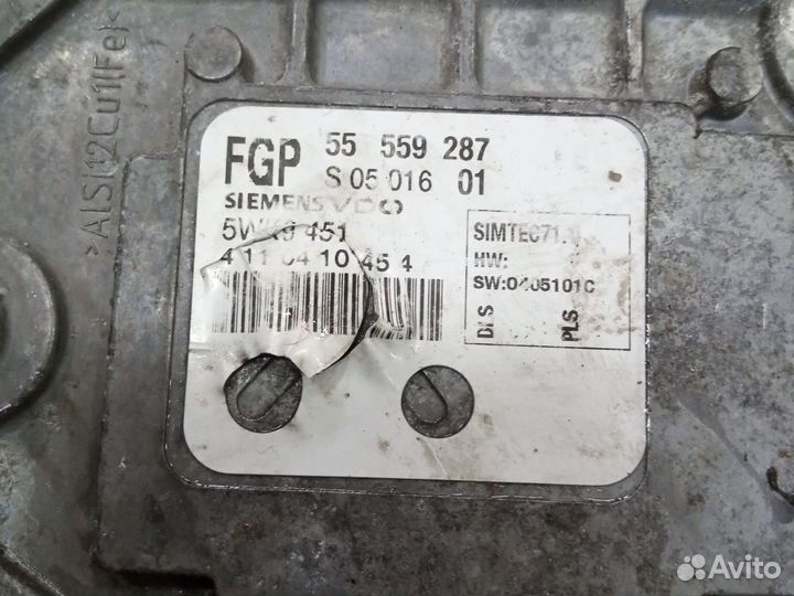 Блок управления двигателя Opel Vectra C 1.8