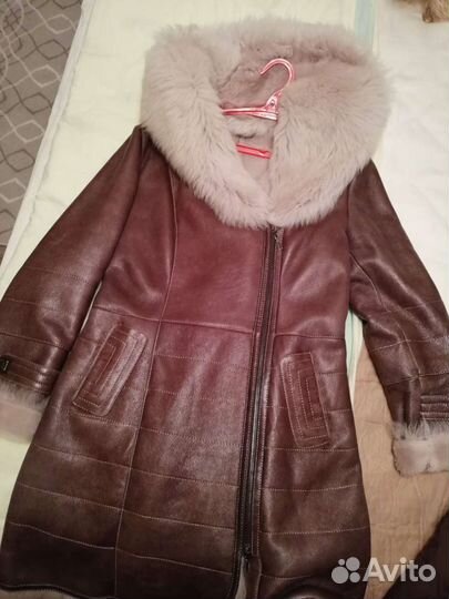 Женская кожаная дубленка