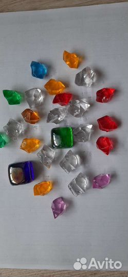 Стеклянные камушки для декора
