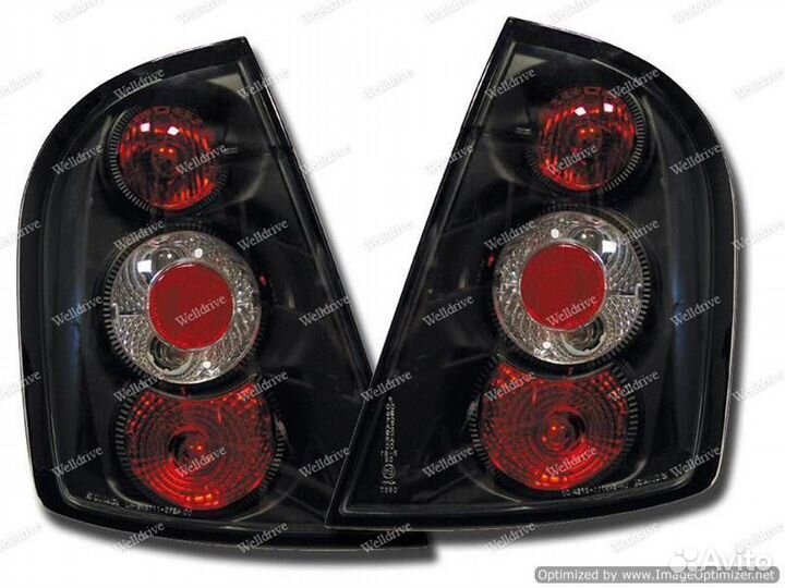 Фонари Skoda Fabia MK1 хетчбэк задние черные
