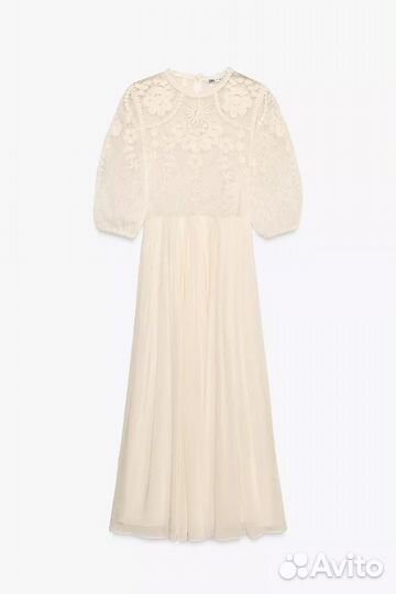 Платье zara с вышивкой