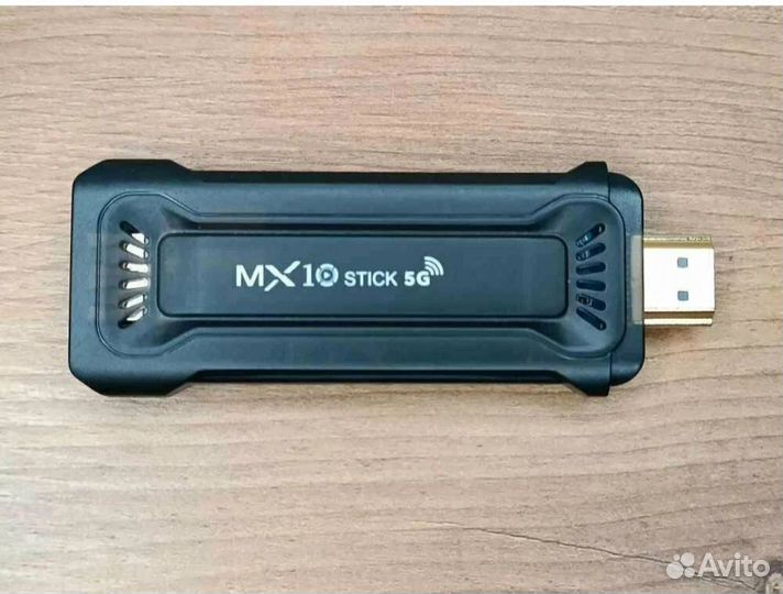 Смарт тв приставка MX10 stick Android TV Stick 4K