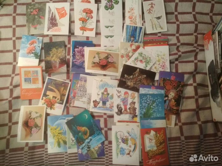 Открытки поздравительные. СССР, зарубежные