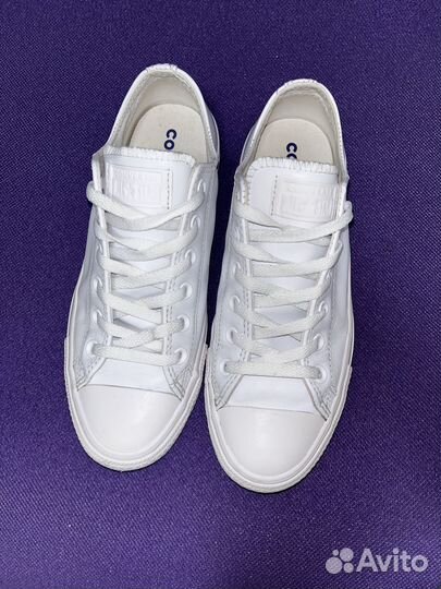 Кеды Converse кожаные белые