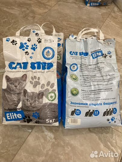 Наполнитель для кошачьего туалета CAT step