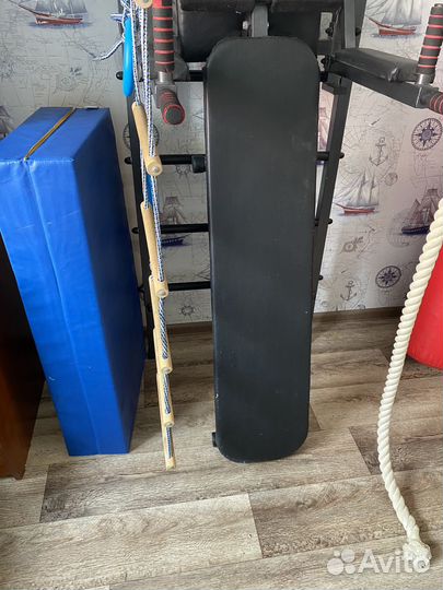 Шведская стенка с турником и брусьями