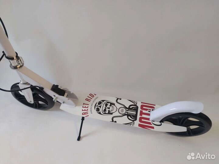 Самокат с ручным тормозом новый