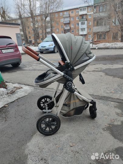 Коляска трансформер 3 в 1 Luxmom v9