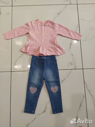 Пакет вещей для девочки 80р