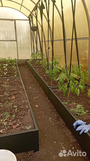 Грядки оцинкованные и крашеные