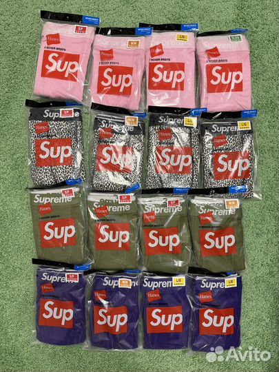 Трусы Supreme boxer briefs hanes