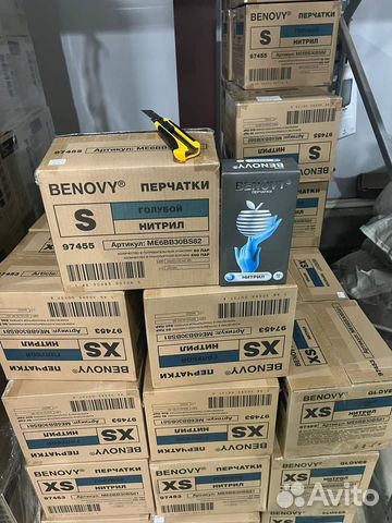 Перчатки нитриловые benovy
