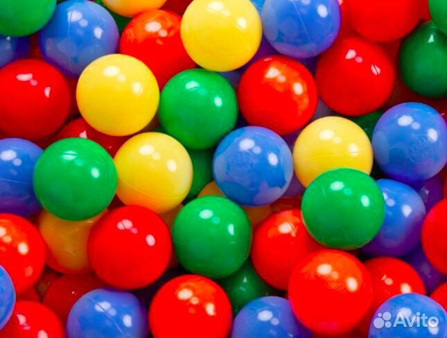 Игровой набор разноцветных шаров 100 штук
