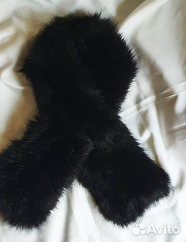Шарф меховой под черную лису