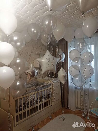 Воздушные шары на выписку из роддома