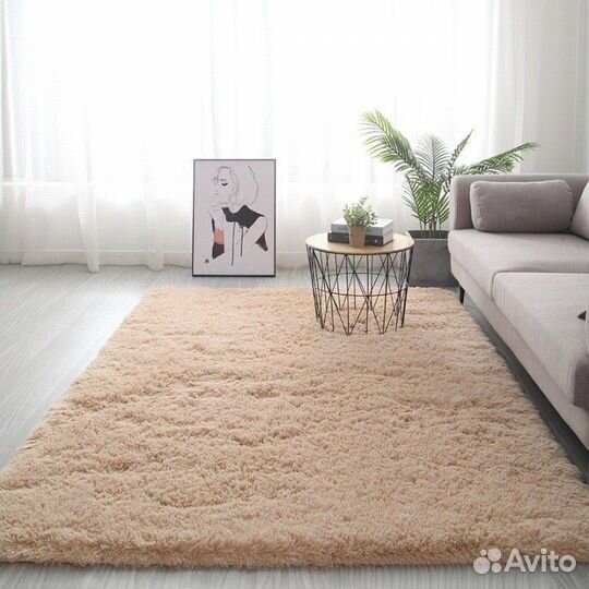 Меховой коврик 110х160 см новый разные цвета