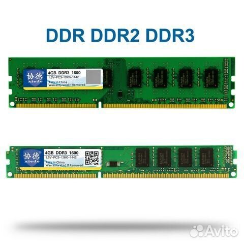 Оперативная память DDR1 / DDR2 / DDR 3 обмен