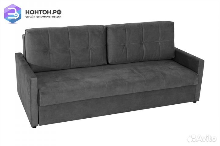 Диван еврокнижка Норд темно-серый
