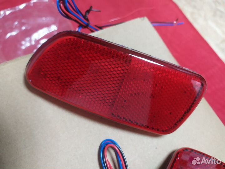 Катафоты диодные в задний бампер Лада Калина-1