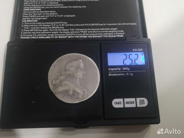 Монета серебро Альбертусталер 1753