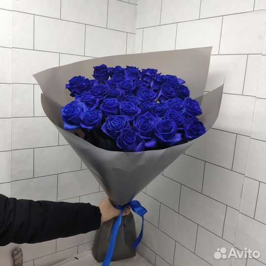 Розы Букеты из Синих Роз с Доставкой 24/7