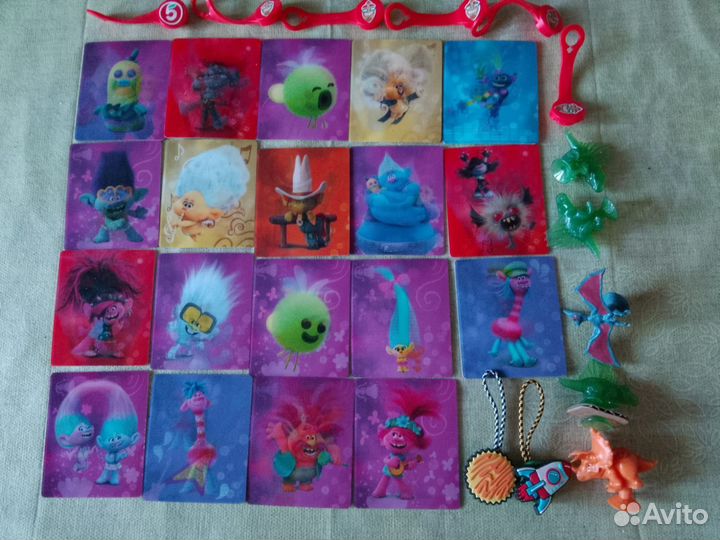 Голографические карточки Тролли