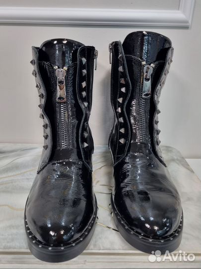 Бательоны женские 40 размер, лаковая кожа