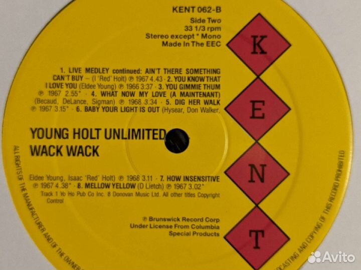 Wack Wack Young - Holt Unlimited LP