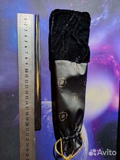 Палочки для еды из черного дерева(гренадил)