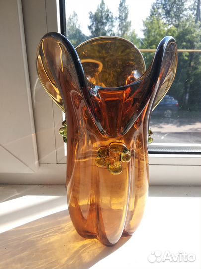 Ваза цветное стекло