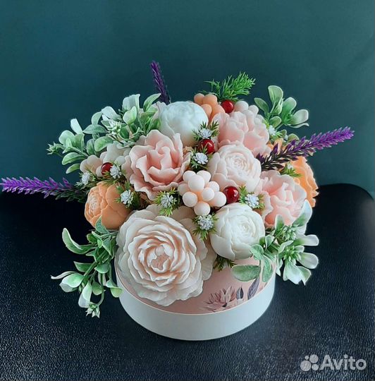 Букет цветов из мыла