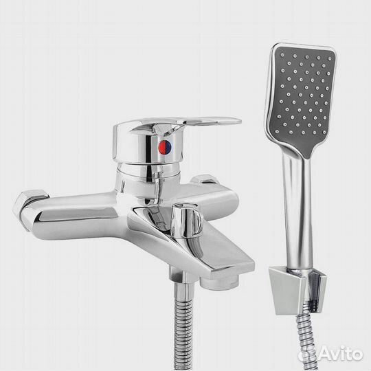 Смеситель Славен для ванны с коротким литым излив