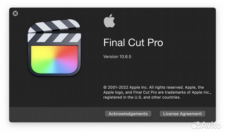 Final Cut Pro X - (5в1) оригинал из AppStore