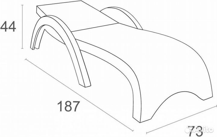 Шезлонг пластиковый GS 1009 коричневый