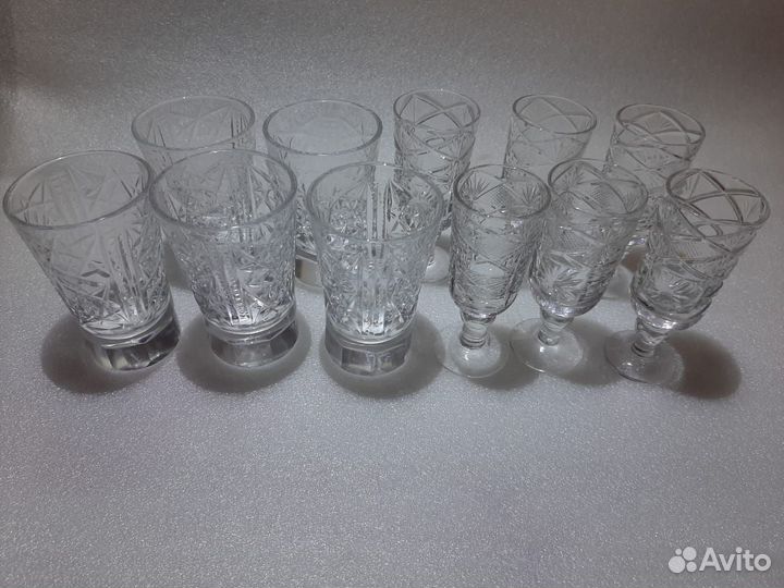 Стопки,рюмки хрусталь