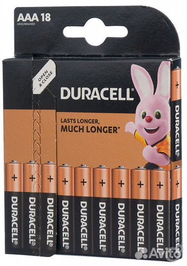 Батарейки Duracell 18 AAA