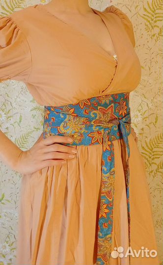 Пояс для платья,корсет,пояс женский Ethnic blue